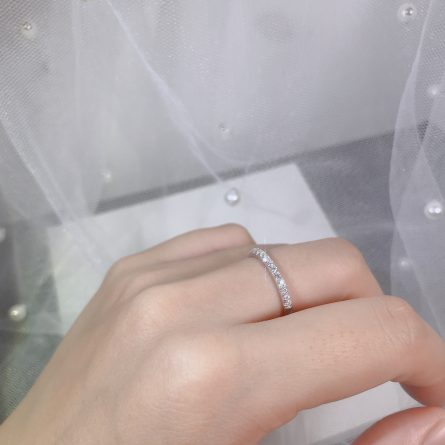 Fashionable Combination With Women'S Mosanite Diamond Rings Are Fashionable And Eye-Catching And Simple. They Can Be Worn On A Single One. - Image 2